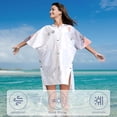 thumbnail image 3 of SAVIOR HEAT Hooded Surf Poncho Towel for Women & Men, Oversized Quick-Dry Microfiber Changing Robe with Pockets, Wearable Beach Cover Up for Swimming, Surfing, Pool, Camping & Travel, 3 of 11