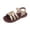 Gold, variant on Ruyang Roman Sandals for Baby Girls Open Toe Cross Strap Rubber Sole Shoes Summer Lightweight Soft Sole Beach Sandals