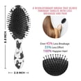 thumbnail image 6 of Halloween Ghost Silhouette Pattern Hair Brush,Girls Detangling Hair Brush,Glide Through Tangles with Ease for Wet & Dry Hair,8.8"X2.8", 6 of 7