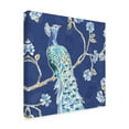 thumbnail image 2 of Trademark Fine Art 'Peacock Allegory III Blue' Canvas Art by Daphne Brissonnet, 2 of 3