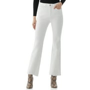 Scoop Women’s Raw Hem Kick Crop Flare Jeans