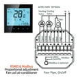 thumbnail image 2 of Climatiseur Maison Intelligente Contrôleur de Température Programmable Processus Numérique Intelligent Thermostat, Installation Facile, 2 of 7