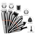 thumbnail image 3 of Cortadora de pelo para hombre Barba Trimmer Kit de aseo Cortadora de pelo Trimmer Body Groomer Trimmer para nariz Oreja Vello facial Inalámbrico Impermeable 6 en 1 XianweiShao 8390615102278, 3 of 5
