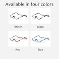 thumbnail image 4 of Magnetic Reading Glasses, Adjustable Temple Computer Readers, Reading Glasses with Neck Strap for Men & Women, 4 of 8