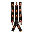 thumbnail image 1 of Gravity Threads Adjustable Suspenders, Orange Skulls, 1 of 2