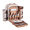 Beige, variant on LIANGKA  4 Person Outdoor Picnic Backpack with Tableware Insulated Cooler Backpack Bag for Camping Travel Gathering