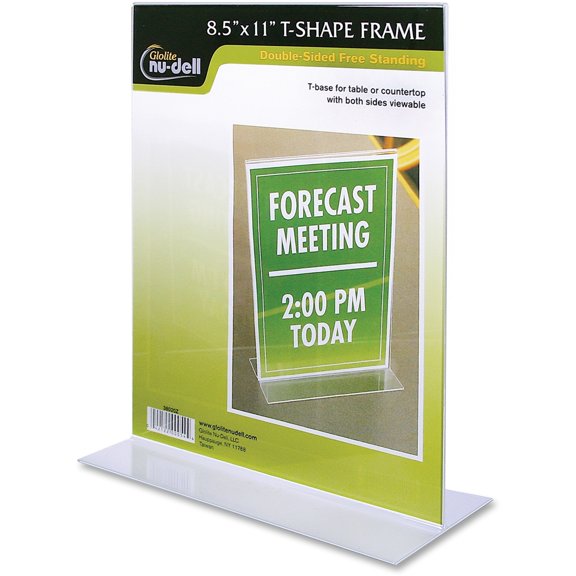 Acrylic Sign Holder, 8 1/2 X 11, Clear | Bundle of 5 Each