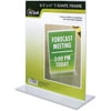 Nu-Dell T-shape Acrylic Frame Standing Sign Holder