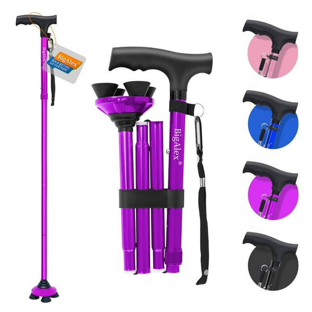 Bastón plegable BigAlex ajustable para personas mayores