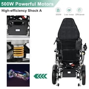 DIYAREA Portable Electric Wheelchair for Adults, Portable All Terrain Lightweight Wheelchairs, Foldable Motorized Power Wheel Chair