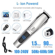 Jahy2Tech 15-Piece Multi-Functional Grooming Kit With LED Display and Rechargeable Clipper