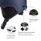 thumbnail image 4 of Casco de esquí de invierno, casco de snowboard, casco de nieve para hombres y mujeres (azul oscuro L), 4 of 9