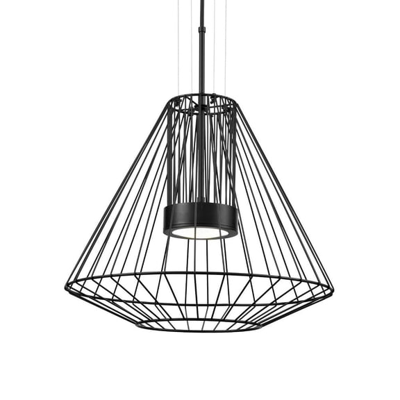 EP68420-BK-Kuzco Lighting-Arctic - 32W LED Pendant-23 Inches Tall and 20 Inches Wide