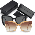 thumbnail image 3 of Ginsiom 2 Packs Oversized Square Cat Eye Sunglasses for Women, Trendy Big Frame Womens Sunglasses, 3 of 4