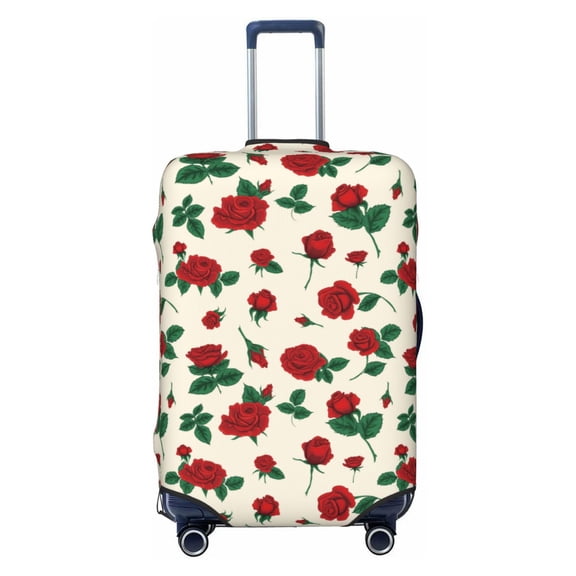 Xecao Rose Flowers print Elastic Luggage Cover, with double-sided print , is perfect for travel, business, and daily use