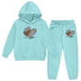 thumbnail image 5 of MuXiKeJi Clothes Toddler Girl Sets 6t Cute Print Fashion Sweatshirt Tops Elastic Pants Jogger Children Unisex 2 Pc Sweatsuit Set, 5 of 7