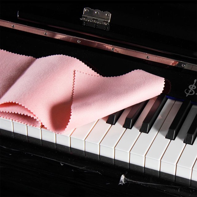 BESTYASH Tela Anti Polvo Rosa Para Piano De Puro Con Textura Cómoda Y Duradera