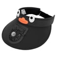 thumbnail image 4 of Sombrero de visera para niños con sombrero de playa de ventilador para gira infantil al aire libre Sports Park Fishing Negro, 4 of 8