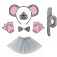 thumbnail image 1 of ZheElen Mouse Costumes, Mouse Character Costumes, Holiday Sets. Ear Designs, Machine Washable. Perfect Christmas, Photo Props. 6 Pec Complete set, 1 of 6