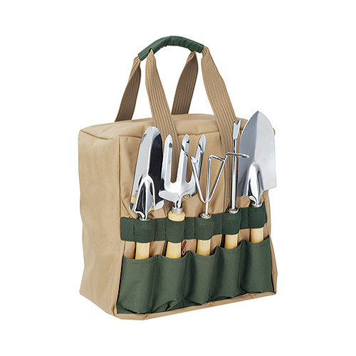Oniva a Picnic Time BRAND Gardener 5piece Garden Tool Set With Tote and Seat for sale online