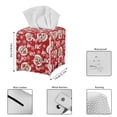 thumbnail image 3 of POLERO Leather Tissue Box Cover Cartoon Santa, Modern Square Tissue Box Holder for Creative Decorative, Ideal for Bathrooms/Office/Car/Nightstand/Dining Table, 5.1"X5.1"X5.5", 3 of 7