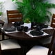 image 12 of Elama Retro Chic 16-Piece Glazed Dinnerware Set in Black