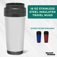 thumbnail image 3 of Insulated Stainless Steel Travel Mugs 16 oz. Set of 10, Bulk Pack - Perfect for Iced Coffee, Soda, Other Hot & Cold Beverages - Stainless Steel, 3 of 4