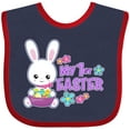 thumbnail image 3 of Inktastic My 1st Easter with Bunny and Easter Basket Girls Baby Bib, 3 of 4