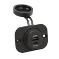 thumbnail image 1 of Automotive Chargers Plug, DC 10 To 30V 6.3 Inserts Plug And Play 2 In 1 Raised Charging Port Waterproof Car Charger Adapter With Fuse Wiring Harness For Boat, 1 of 8