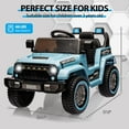 thumbnail image 6 of Sakiyr Kids Ride On Truck Car,12V Electric 4 Wheeler Vehicles with Remote Control, Spring Suspension,3 Speeds, LED Lights, Music, Ride On Car Toys for Boys Girls, 6 of 7