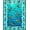 Teal Blue, Pattern 5, variant on ODIKA 8'x10' Washable Area Rug Sea Turtle Ocean Tropical Marine Life Design With Coral And Starfish Border for Living Room, Under Sectional, Family , Durable, Non-Slip