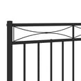 thumbnail image 7 of vidaXL 35,8'' High Metal Headboard, Steel Headboard for 39.4" Wide Bed, Easy Assembly, Black, 7 of 7