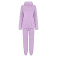 thumbnail image 3 of Women'S Sweatsuits 2 Piece Hoodie Long Sleeve Sweatshirt with Wide Leg Pants Lounge Fall Sets Jogging Suits for Women, 3 of 4