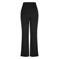 thumbnail image 6 of Bootcut Yoga Pants for Women High Waisted Flare Leg Trousers Running Workout Leggings with Pockets Solid Color Fashion Sports Pants, 6 of 9