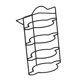 thumbnail image 3 of Estantes de encimera extensibles Escurreplatos de preparación Estante de encimera de cocina Negro de 4 capas, 3 of 9