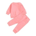 thumbnail image 3 of Qiylii Children Letter Clothes Set, Long Sleeve O neck Sweater + Pants, 3 of 9