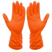 Rubber Cleaning Gloves Kitchen Dishwashing Glove Waterproof Reuseable