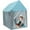 blue, variant on YOPTOP Children Play Tent Princess Castle House 51.2 x 39.4 x 47.2 Inch Game Room Cartoon Easy Assemble Playhouse Tent Toys Gifts for Boys Girls Indoor and Outdoor (Pink),pink