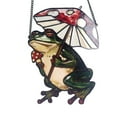thumbnail image 4 of Vggrvlo Stained Glass Window Hanging Frog with Mushroom Decor Suncatcher Housewarming Gift for Mom, Grandma for Christmas Tree Decoration, Birthday Gift for Mom, 4 of 9