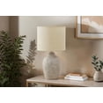thumbnail image 2 of Lighting - Table Lamp - 18"h - Beige Ceramic - Beige Shade - Contemporary, 2 of 3