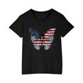 thumbnail image 2 of gljltg (3 - 10 Years) Boys' and Girls' Independence Day - Themed Printed Cotton Round - Neck Short - Sleeve T - Shirt, Soft Fabric, Great for Summer Parties, 2 of 8
