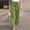 Green, variant on Womens Linen Fashion Long Pant Elastic Waist High Waist Casual Trousers Teacher Work Clothes Women Pants Casual Set Dress Pants Women Business Casual Women Casual Pants for Work Out Summer Pants