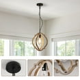 thumbnail image 6 of Dining Room Chandeliers Farmhouse Chandelier, Retro Country Dining Room Lamp, Solid Wood Chandelier for Living room, Foyer and Dining room, Bulb Not Included,Dining Table Lights, 6 of 8