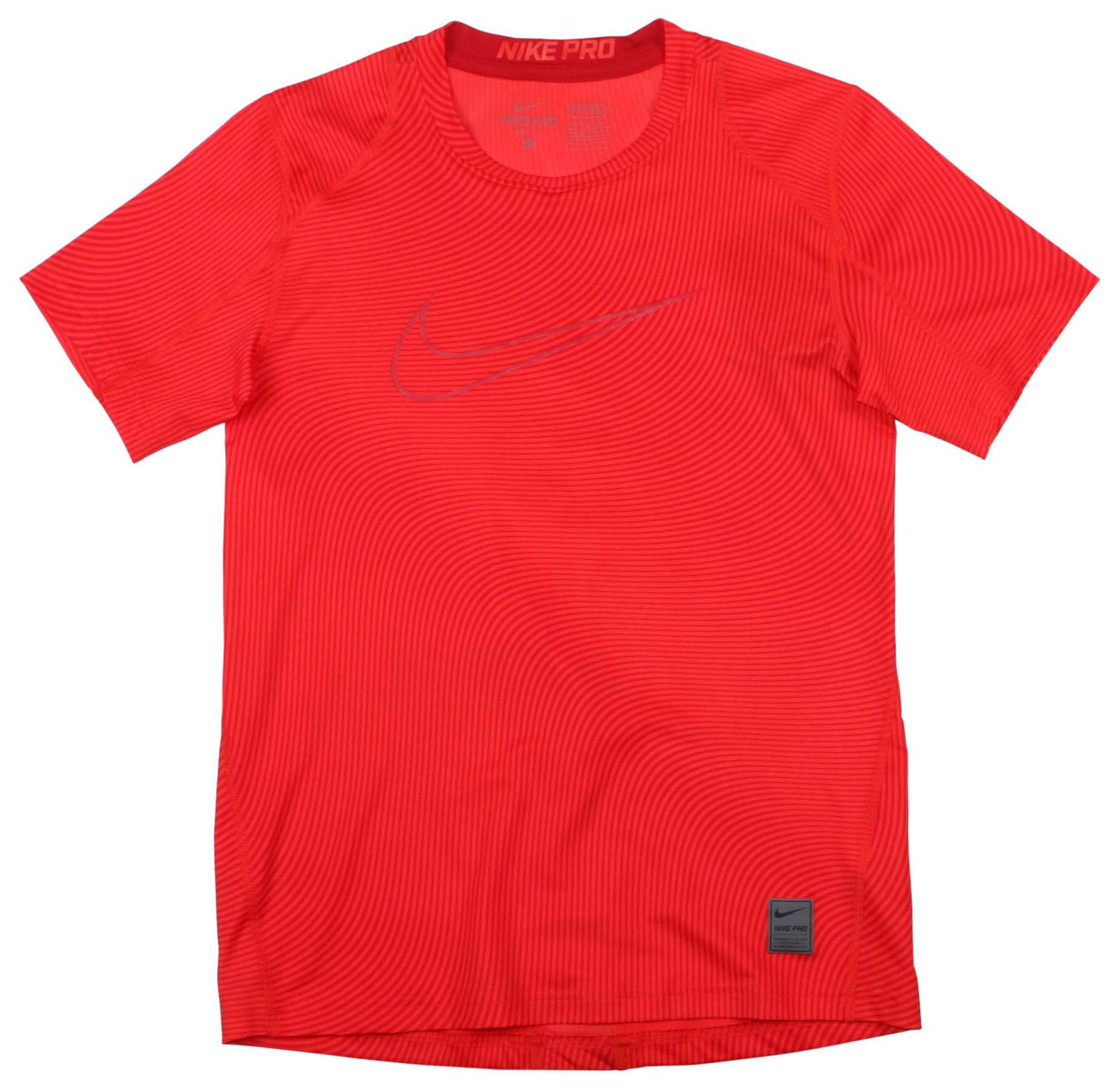 Nike Big Boys' (8-20) Cool Fitted Allover Print Training Shirt-Red ...