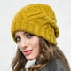 thumbnail image 5 of Gorro de punto de lana gruesa suave, gorro de mujer, gorro de lana de moda para otoño e invierno, 5 of 6