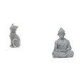 thumbnail image 1 of Figura decorativa de resina de mono y gato, escultura coleccionable, adorno para entrada, estantería, sala de estar, dormitorio, hotel, patio trasero., 1 of 8