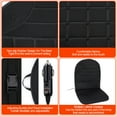 thumbnail image 3 of XiongXiong Heated Seat Covers, 2 Pack Portable Automotive Heated Seat Cushion, Universal 12V Heating Warmer Pad for Cars, Trucks, SUVs, 40-70℃, Black, 3 of 12