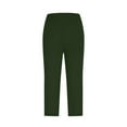 thumbnail image 5 of UVEASISHA Mesh Yoga Pant for Women High Waisted Running Workout Capris Lightweight Stretch Gym Leggings Army Green M, 5 of 7