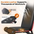 thumbnail image 3 of FASTES Adjustable Weight Bench for Home Gym, 8 Positions Foldable Weight Bench with Resistance Bands 600lbs Home Workout Bench for Home Gym Strength Training, 3 of 8