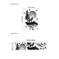 thumbnail image 3 of Adhesivos de pared con forma de lobo aullador, Halloween, noche y luna, 30 x 120 cm, 3 of 3